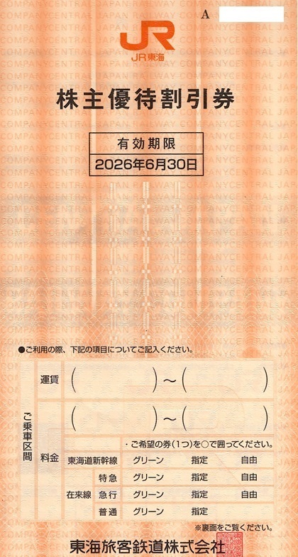 JR - JR東日本株主優待券 コード販売・クレジットカード決済・PayPay決済】JR東日本株主